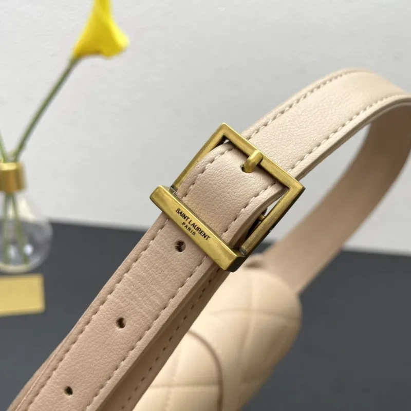 YSL Beige Top Handle Bag S08020 24cm - Image 5