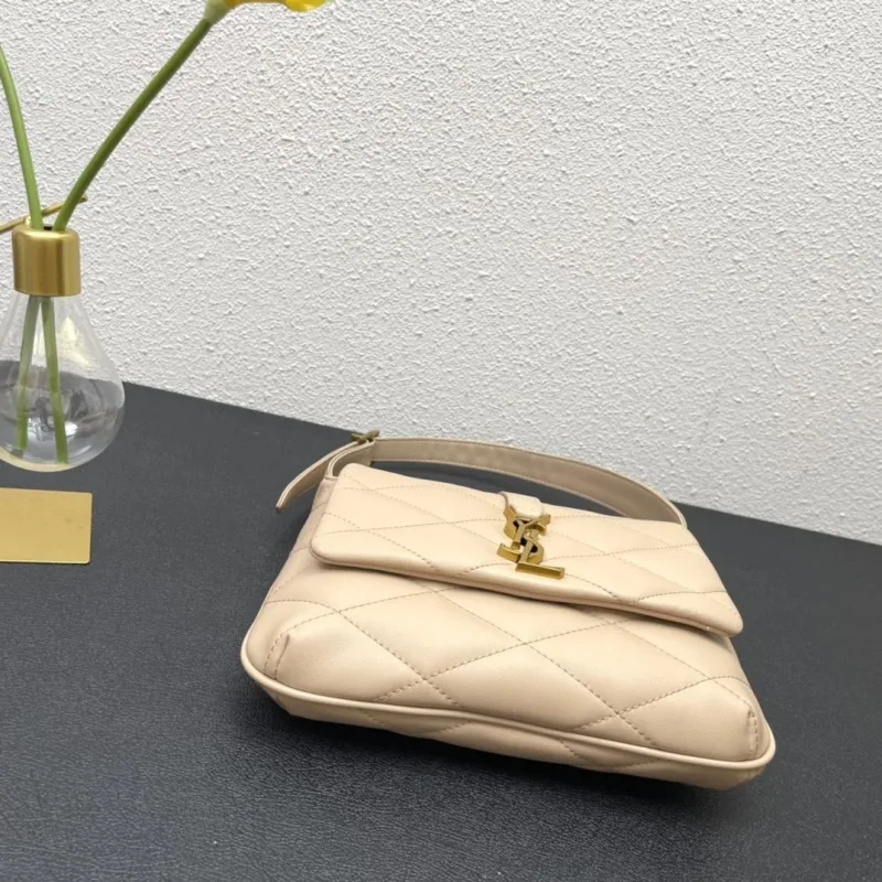YSL Beige Top Handle Bag S08020 24cm - Image 7