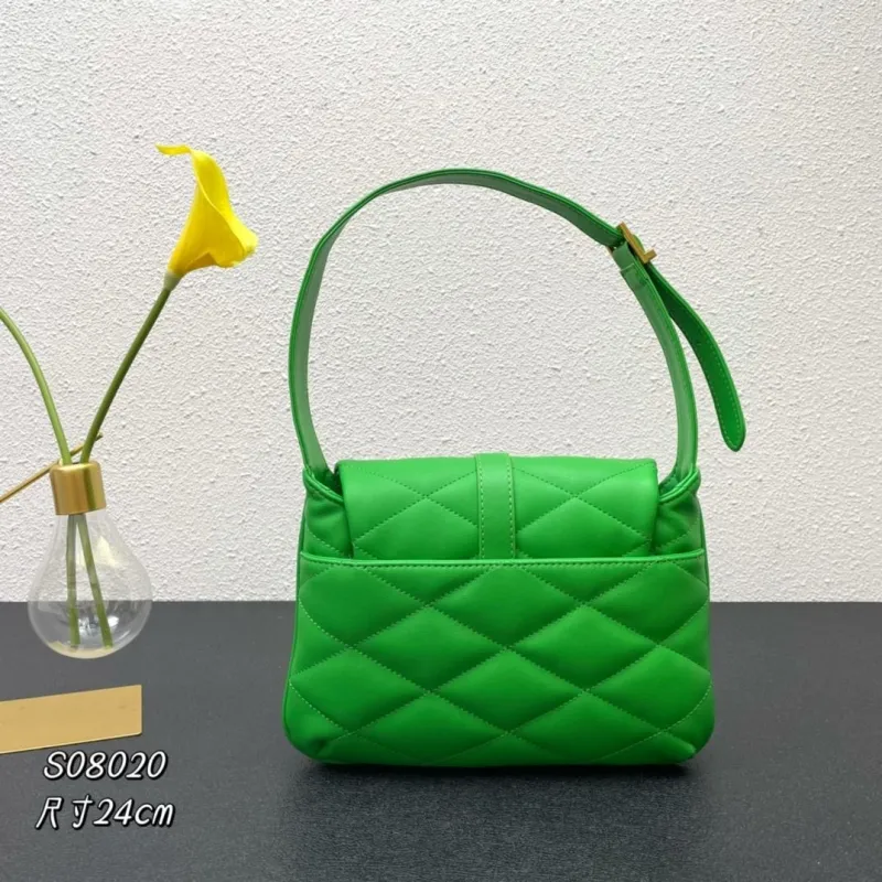 Alternative view of YSL Green Top Handle Bag S08020 24cm
