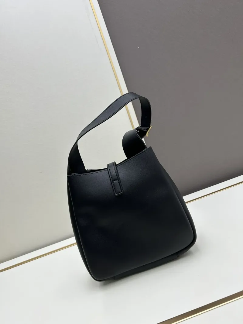 Alternative view of YSL Black Top Handle Bucket Bag 622