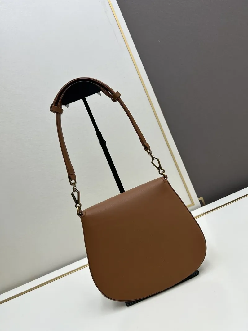 Alternative view of YSL Brown Leather Top Handle Handbag 627