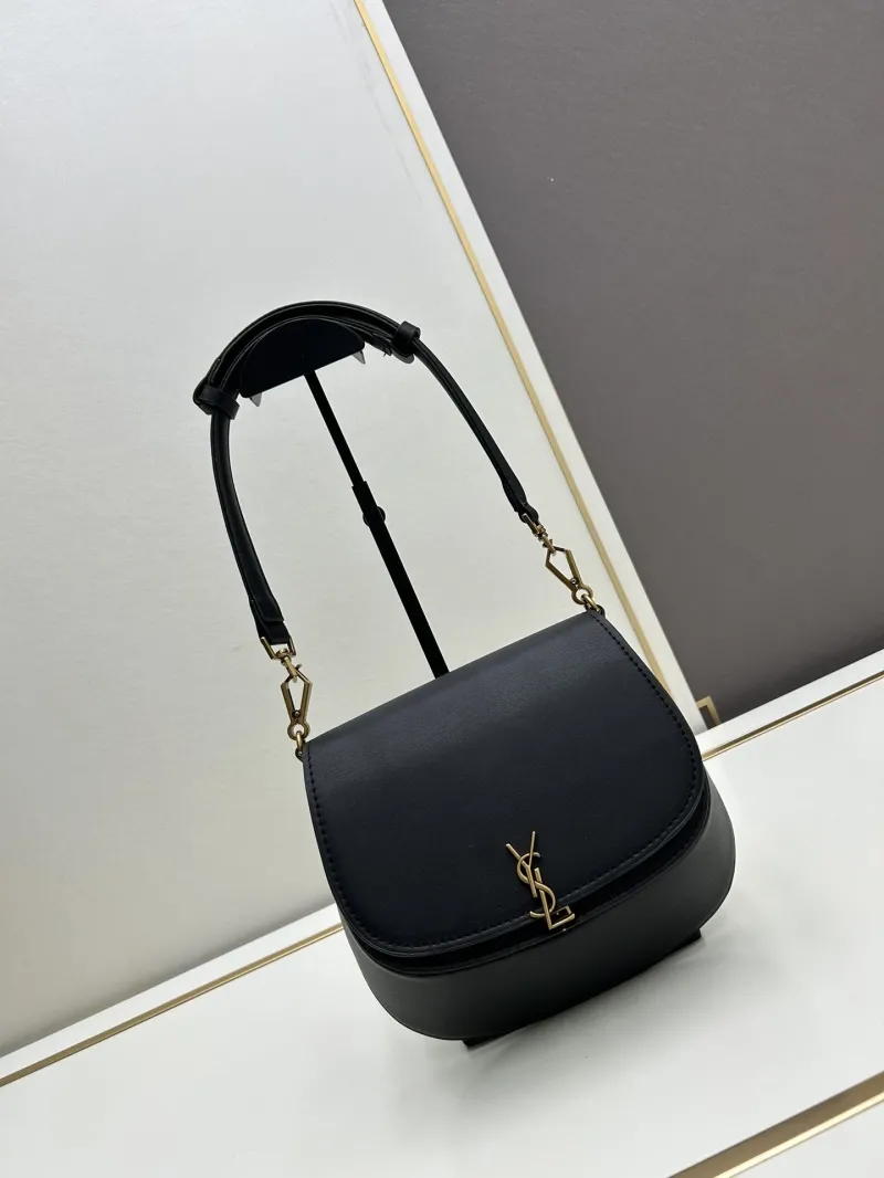 YSL Black Top Handle Bag 628