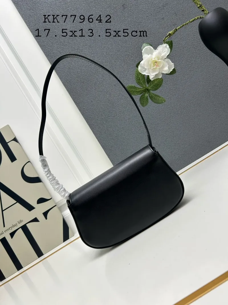 Alternative view of YSL Black Top Handle Shoulder Bag KK779642