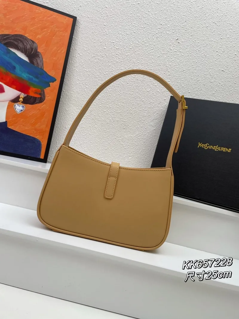 YSL Beige Hobo Shoulder Bag KK657228 25cm - Image 3