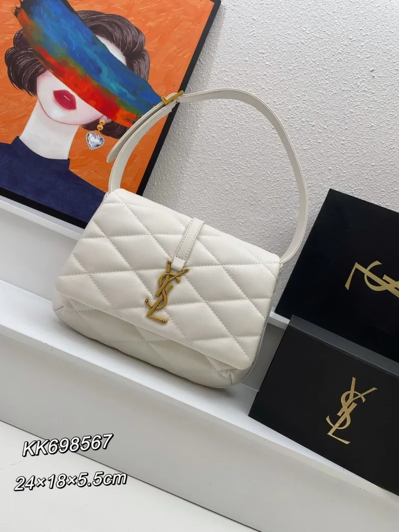 YSL White Top Handle Bag KK698567