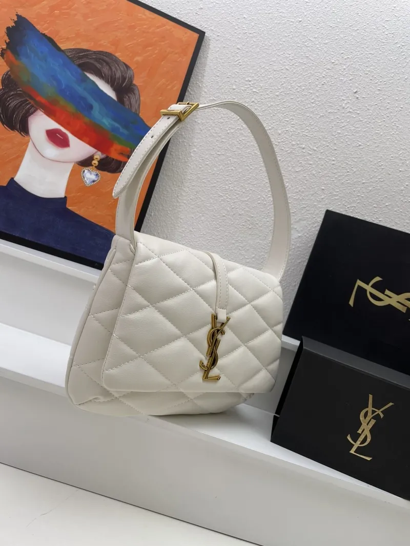 YSL White Top Handle Bag KK698567 - Image 3