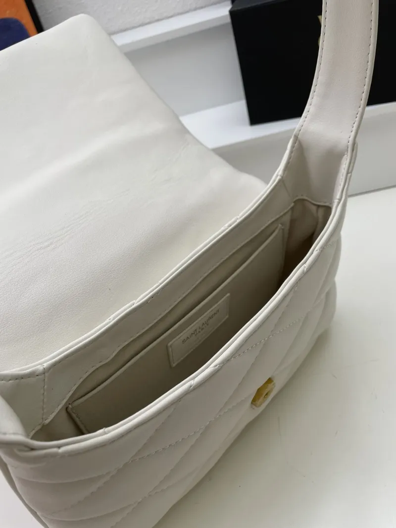 YSL White Top Handle Bag KK698567 - Image 8