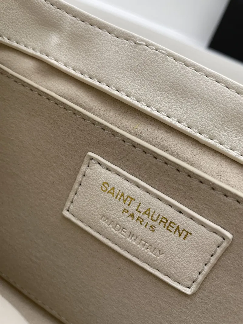 YSL White Top Handle Bag KK698567 - Image 9