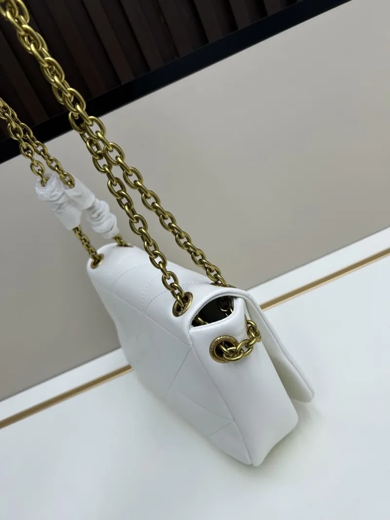 YSL White Leather Top Handle Bag 8805 - Image 3