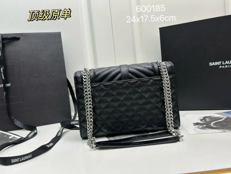 Alternative view of YSL Black Chain Shoulder Bag 600185