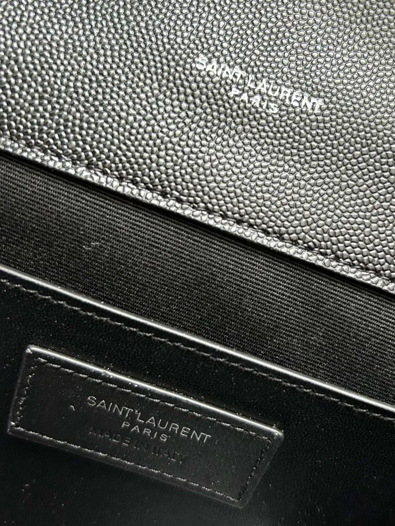 Alternative view of YSL Black Leather Top Handle Bag Model 600185