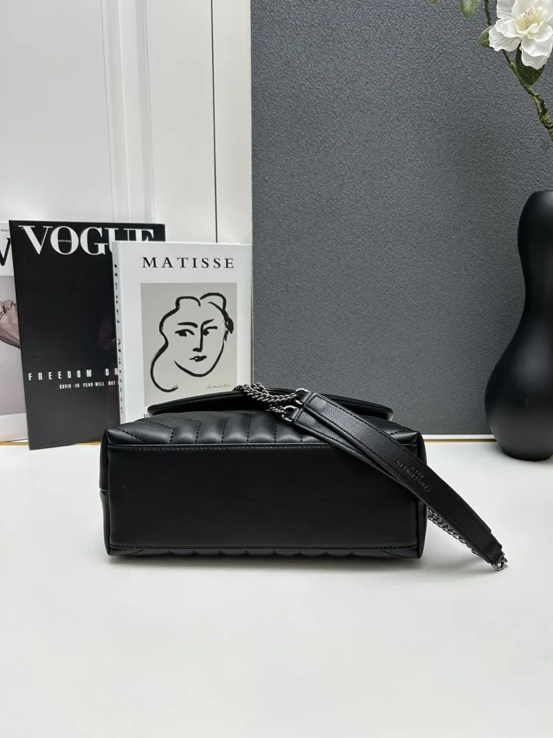 YSL Small Black Quilted Chain Shoulder Bag S8089 - Image 4