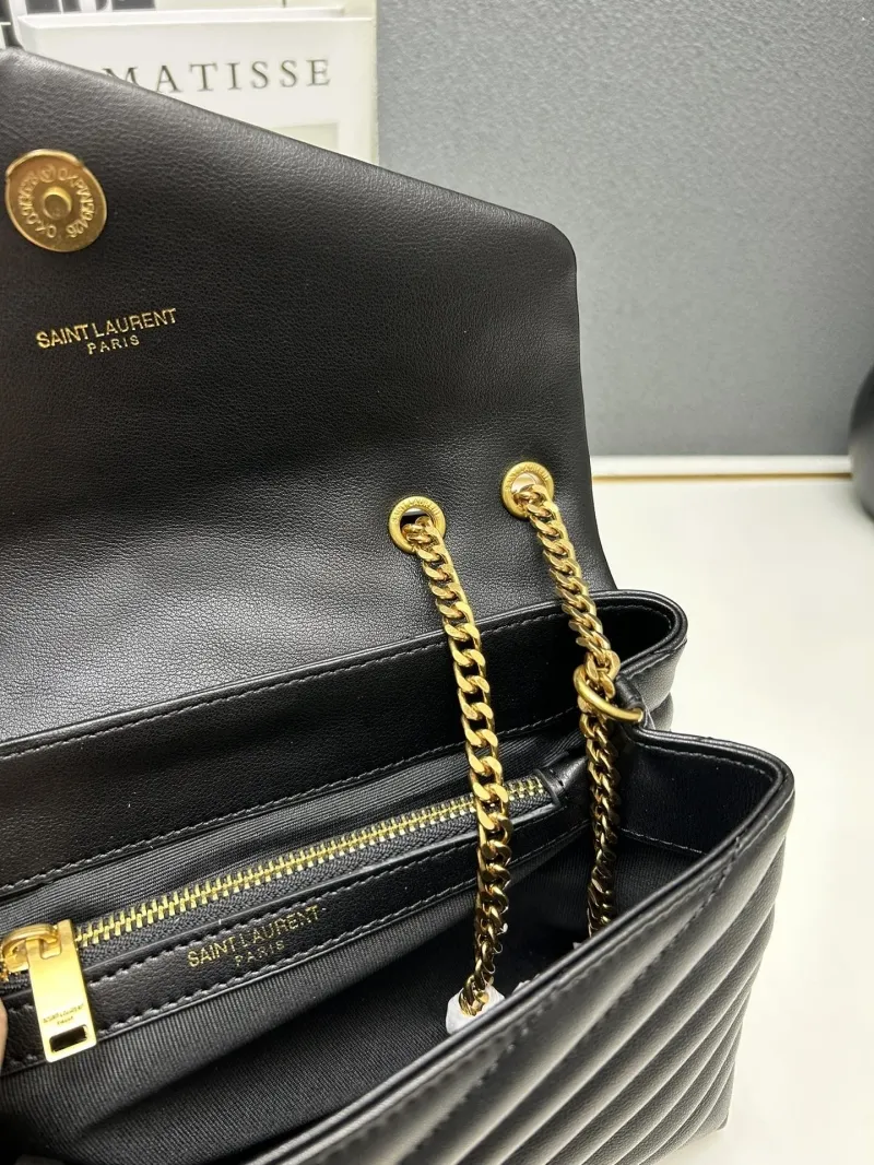 YSL Black Small Chain Shoulder Bag S8089 - Image 8