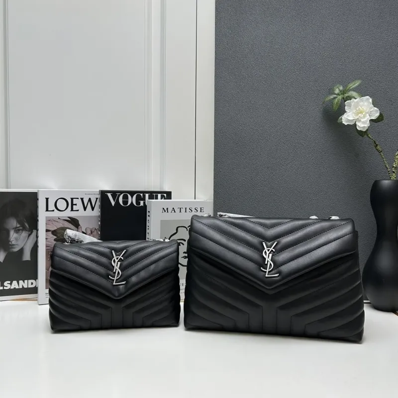 YSL Large S8086 Black Top Handle Bag 32cm - Image 5