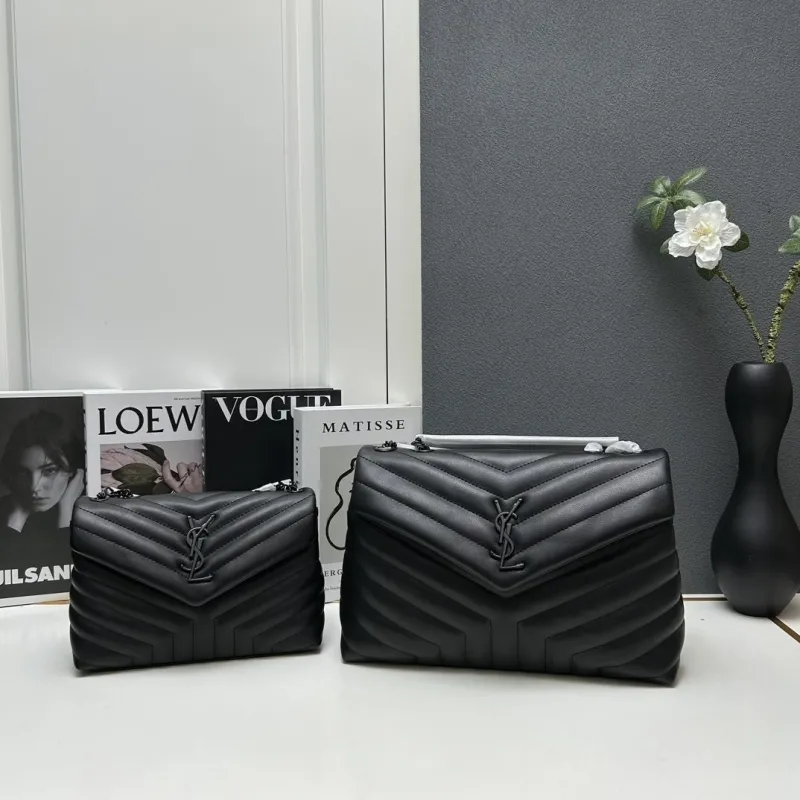 YSL Large S8086 Black Top Handle Bag 32cm - Image 6