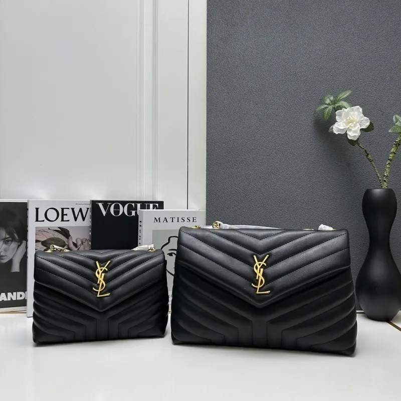 YSL Large S8086 Black Top Handle Bag 32cm - Image 7