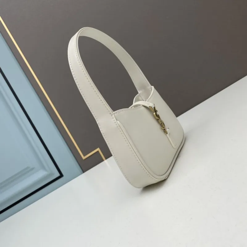 Alternative view of YSL White Top Handle Hobo Bag 675