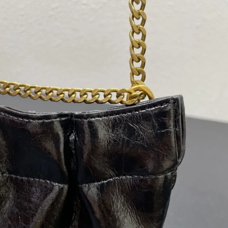 YSL Black Chain Shoulder Bag S08017 Size 24 - Image 5
