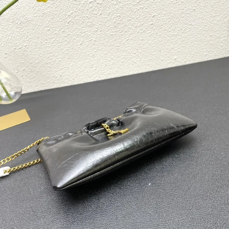 YSL Black Chain Shoulder Bag S08017 Size 24 - Image 7