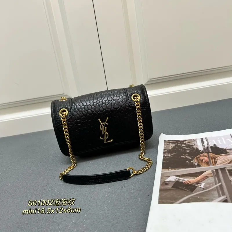YSL Black Mini Chain Shoulder Bag S01002