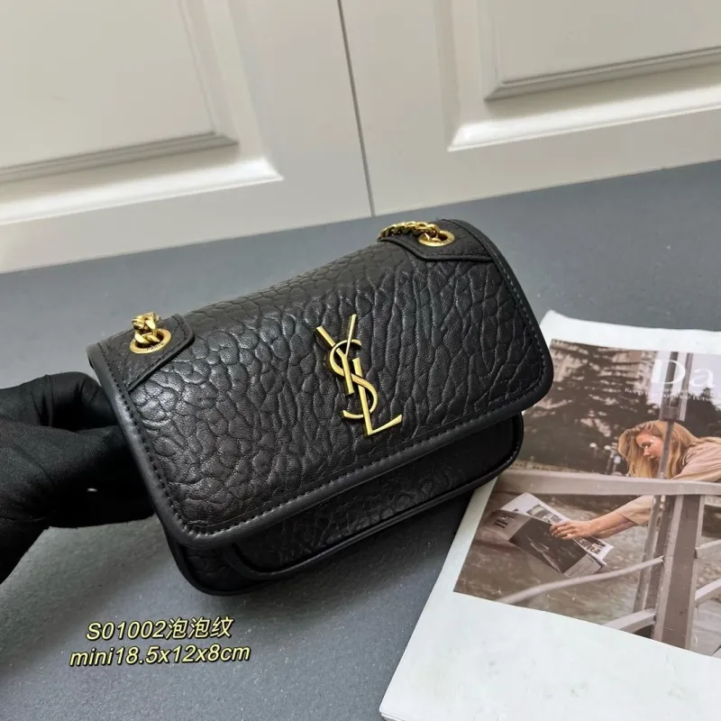 YSL Black Mini Chain Shoulder Bag S01002 - Image 3