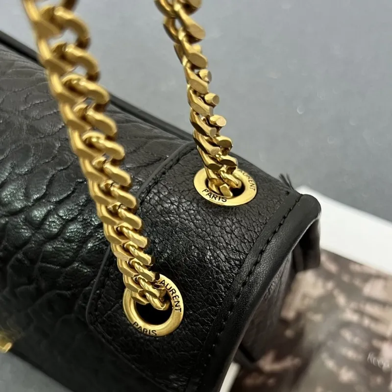 YSL Black Mini Chain Shoulder Bag S01002 - Image 5
