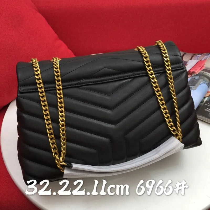 Alternative view of YSL Black Chain Shoulder Bag 6966