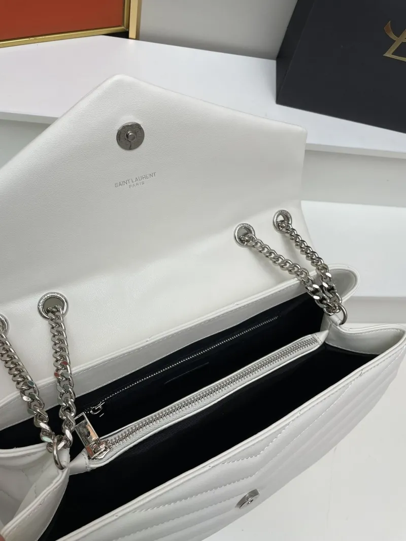 YSL White Large Top Handle Bag S06866 - Image 7