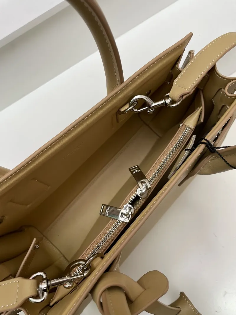 YSL Beige Small Top Handle Bag 6012 - Image 7