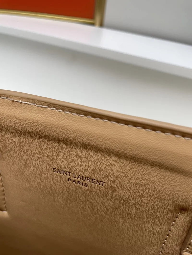 YSL Beige Crocodile Top Handle Bag 6012 Small 26cm - Image 8