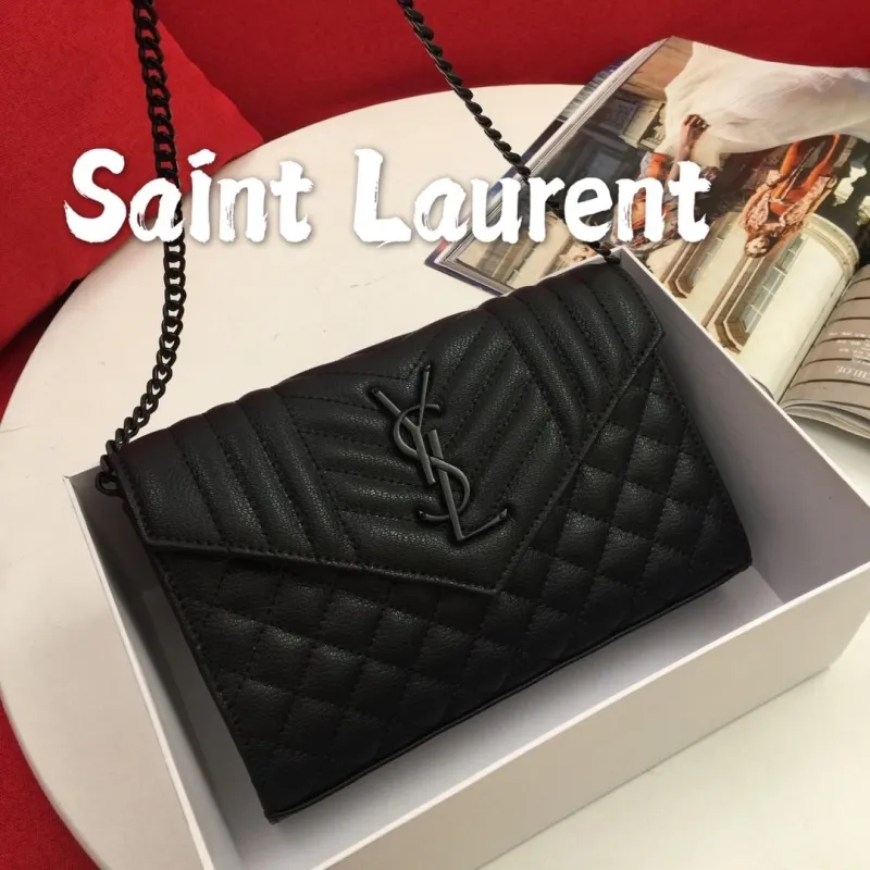 Saint Laurent Black Chain Shoulder Bag