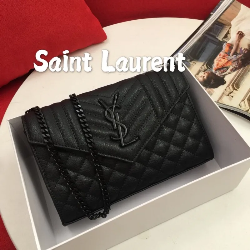 Alternative view of Saint Laurent Black Chain Shoulder Bag
