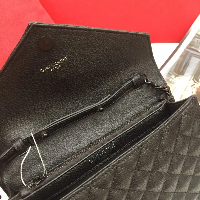 Saint Laurent Black Chain Shoulder Bag - Image 9