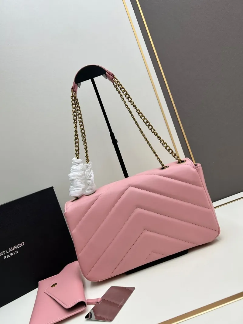 Alternative view of YSL Pink Quilted Shoulder Bag 6146