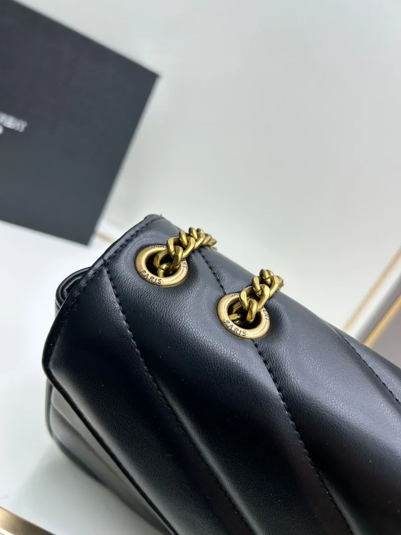 YSL Black Chain Shoulder Bag 6146 - Image 5