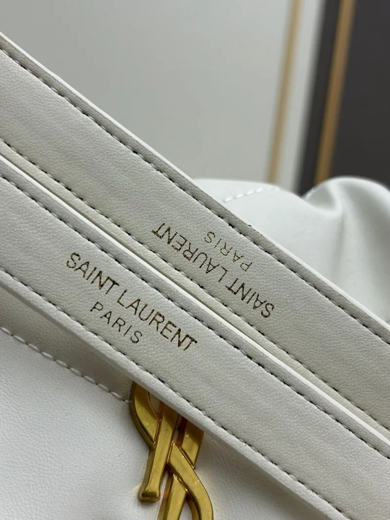 YSL White Quilted Chain Shoulder Bag 8819 - Image 6