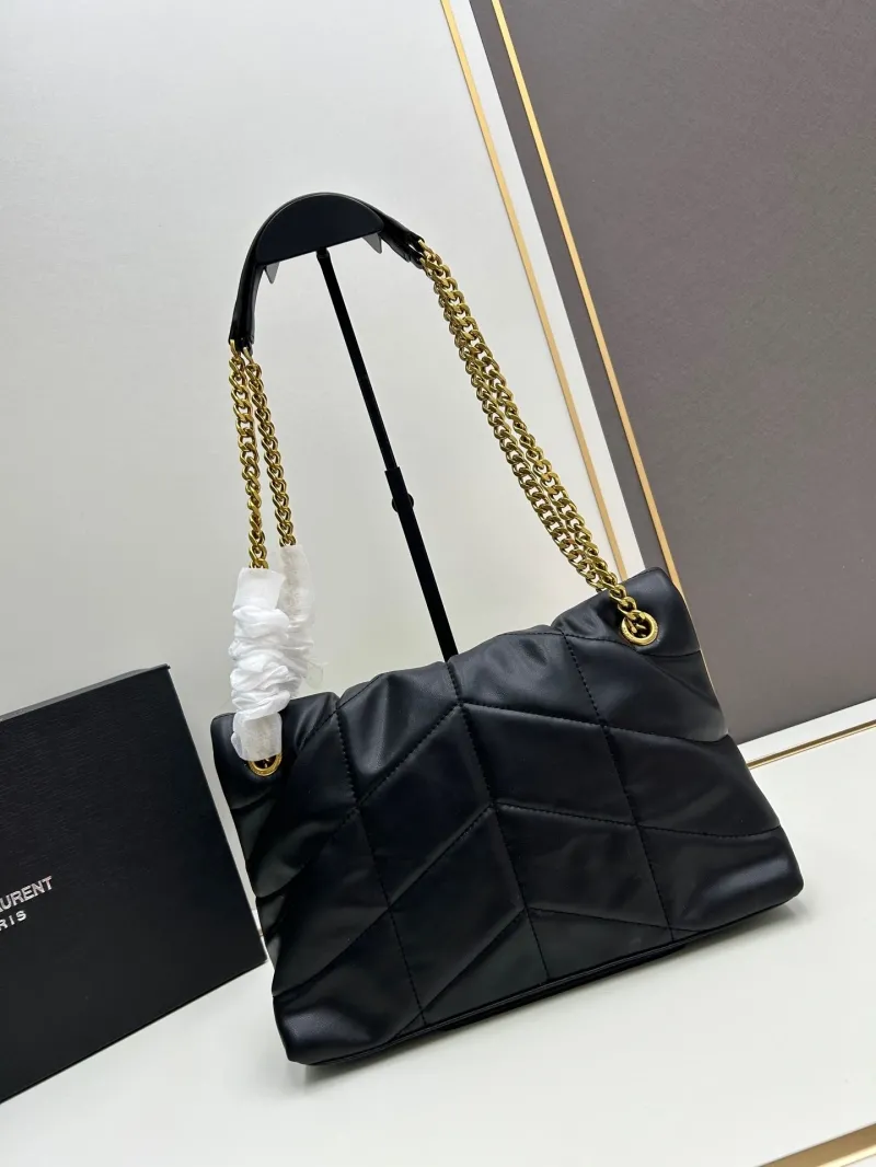Alternative view of YSL Black Quilted Chain Shoulder Bag 8819