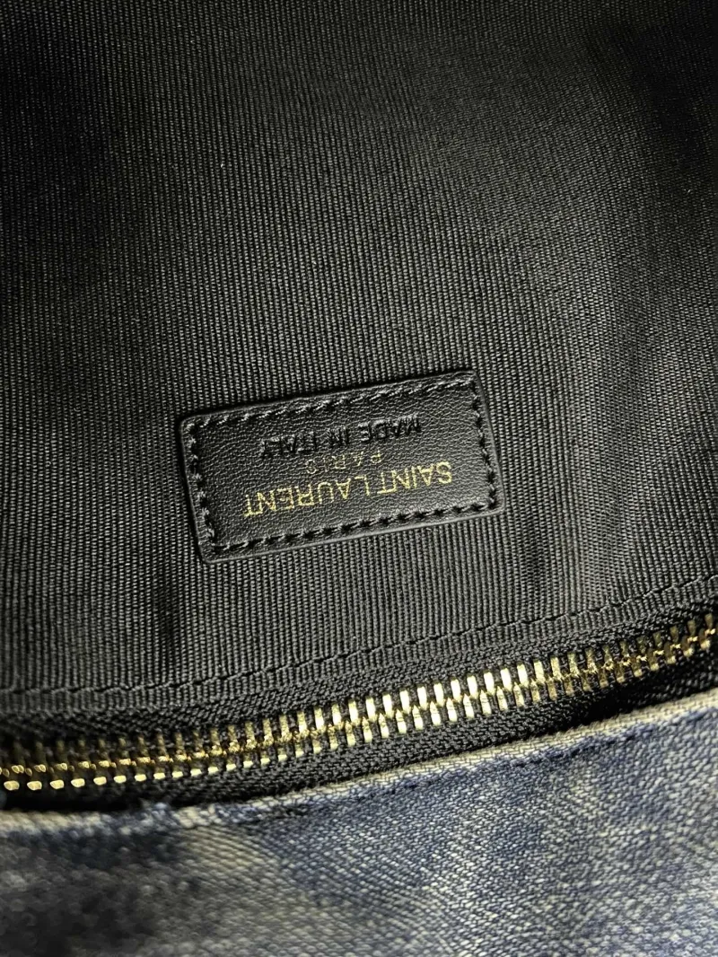 YSL Denim Top Handle Shoulder Bag S03020 - Image 9