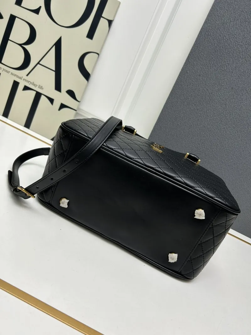 YSL Black Top Handle Bag S06015 - Image 5
