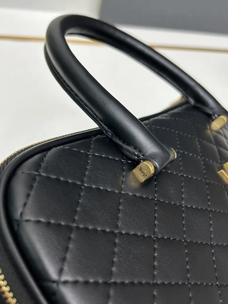 YSL Black Top Handle Bag S06015 - Image 7