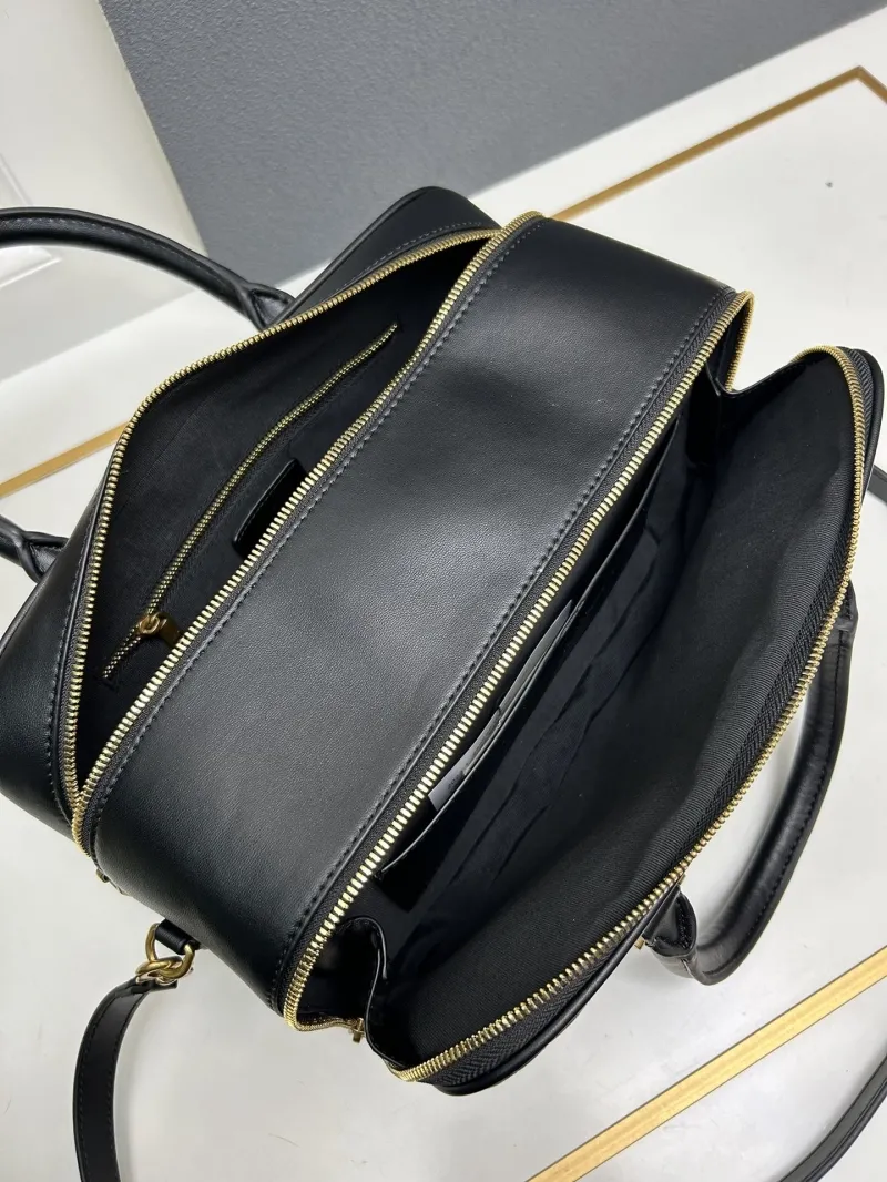 YSL Black Top Handle Bag S06015 - Image 8