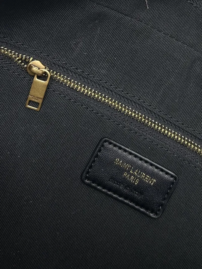 YSL Black Top Handle Bag S06015 - Image 9
