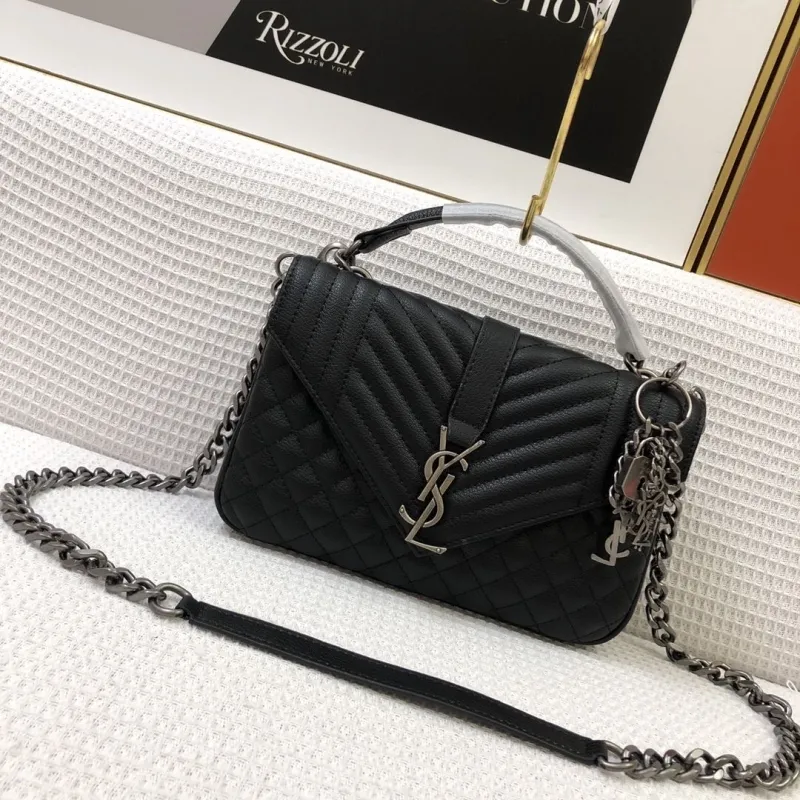 YSL Black Top Handle Bag 762