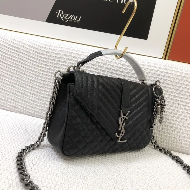 Alternative view of YSL Black Top Handle Bag 762
