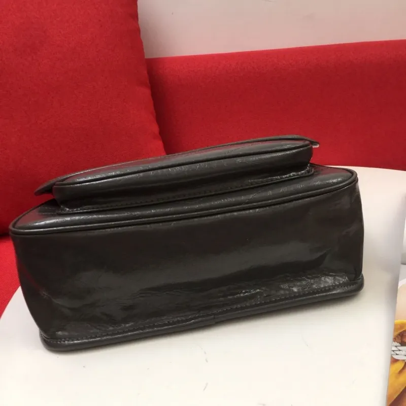 YSL Dark Grey Chain Shoulder Bag 1001# 22cm - Image 7
