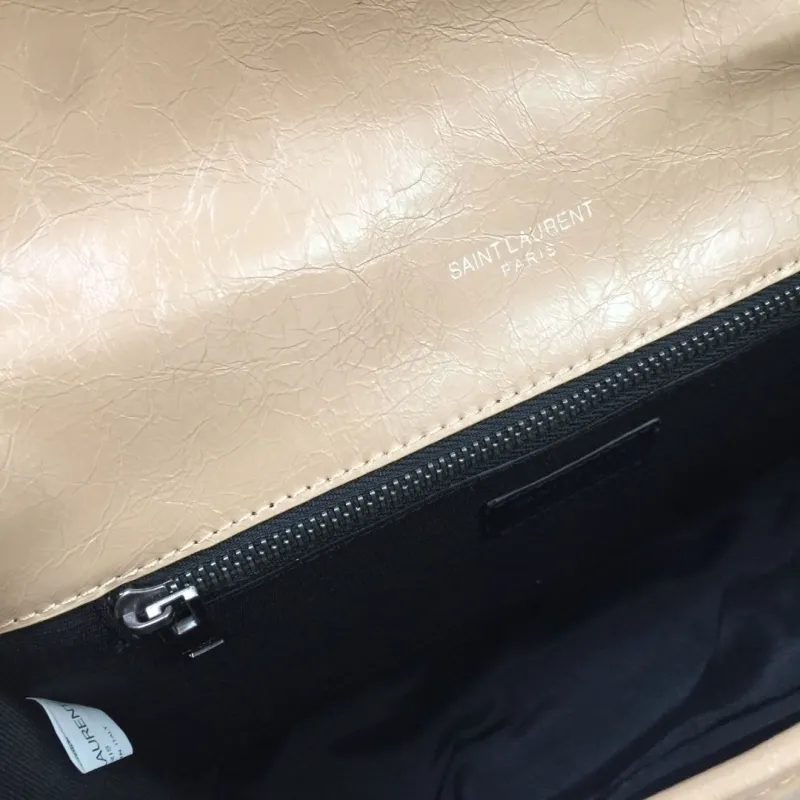 YSL Beige Chain Shoulder Bag 1001# 22cm 1002# 28cm - Image 9