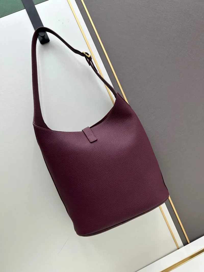 Alternative view of YSL Burgundy Leather Hobo Bag 777