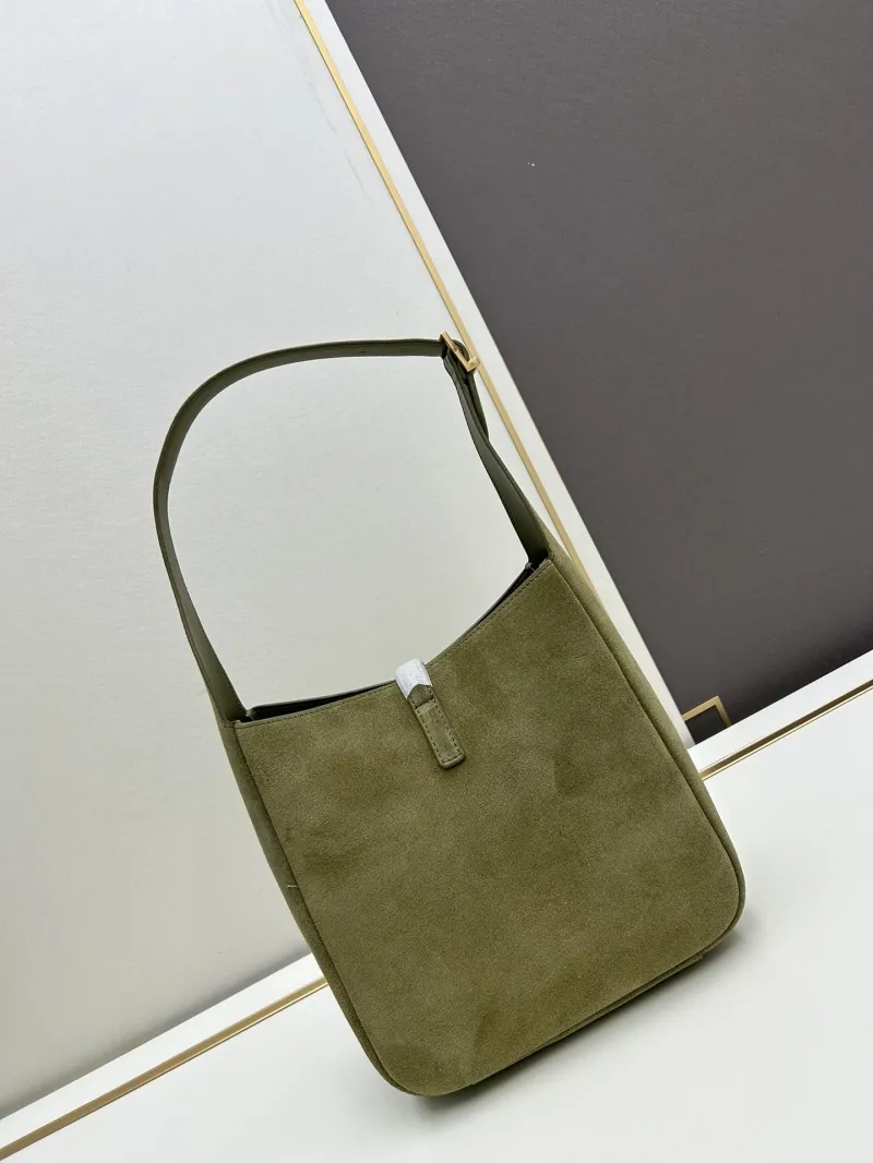 YSL Olive Green Top Handle Bag 780 - Image 3