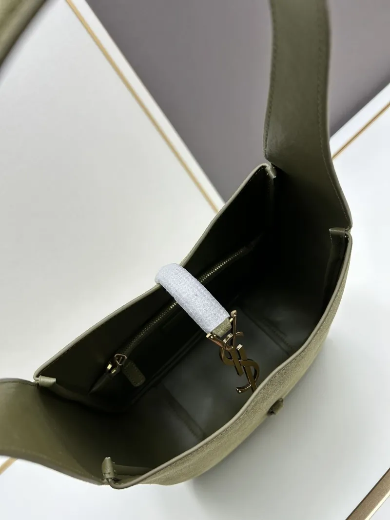 YSL Olive Green Top Handle Bag 780 - Image 7