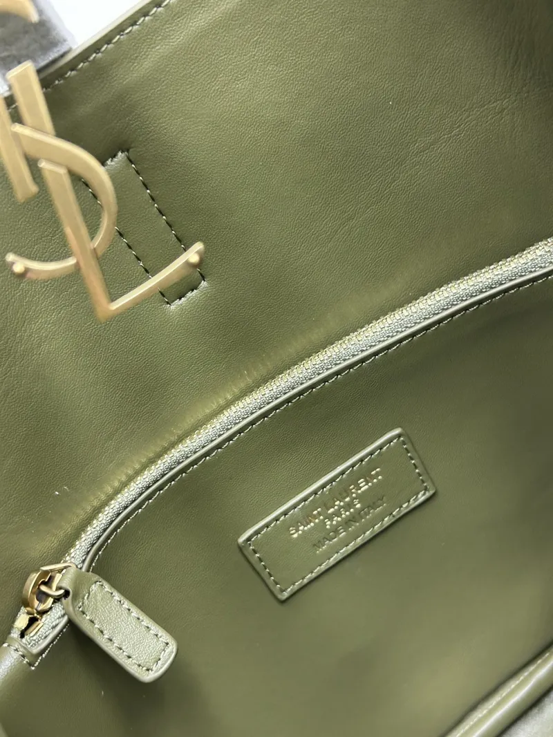 YSL Olive Green Top Handle Bag 780 - Image 8